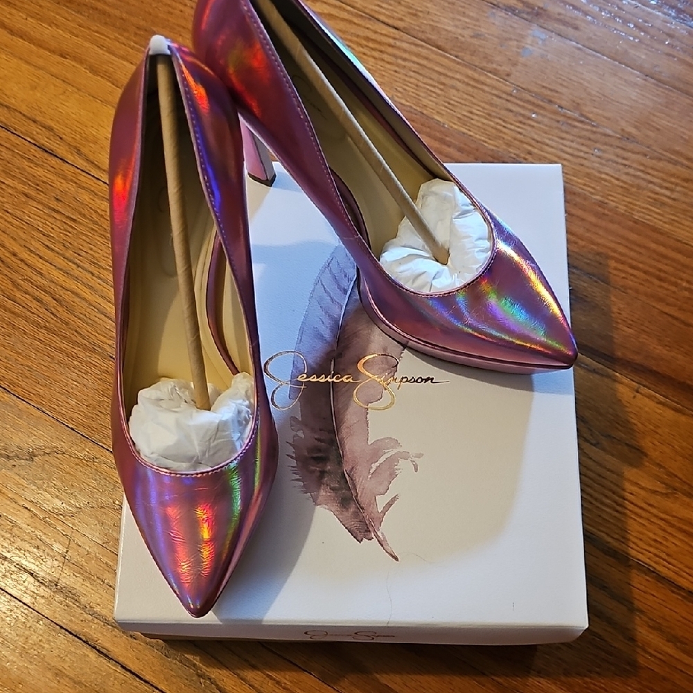 Jessica Simpson Iridescent Pink Heels